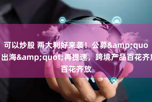 可以炒股 两大利好来袭！公募"出海"再提速，跨境产品百花齐放